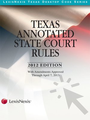cover image of Texas Annotated Court Rules